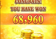 lucky player winning a  P68,960 in the Slot game!